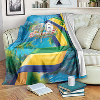 Saint Vincent And The Grenadines Blanket 46 Years Of Independence - Wonder Print Shop
