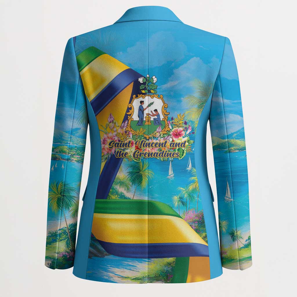 Saint Vincent And The Grenadines Blazer 46 Years Of Independence - Wonder Print Shop