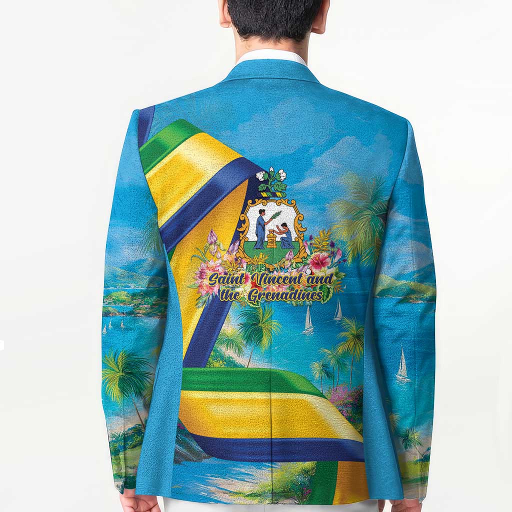 Saint Vincent And The Grenadines Blazer 46 Years Of Independence - Wonder Print Shop