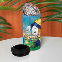 Saint Vincent And The Grenadines 4 in 1 Can Cooler Tumbler 46 Years Of Independence - Wonder Print Shop