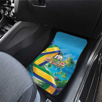Saint Vincent And The Grenadines Car Mats 46 Years Of Independence - Wonder Print Shop
