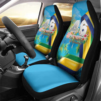 Saint Vincent And The Grenadines Car Seat Cover 46 Years Of Independence - Wonder Print Shop