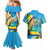 Saint Vincent And The Grenadines Couples Matching Mermaid Dress and Hawaiian Shirt 46 Years Of Independence - Wonder Print Shop