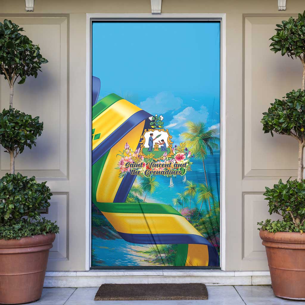 Saint Vincent And The Grenadines Door Cover 46 Years Of Independence - Wonder Print Shop