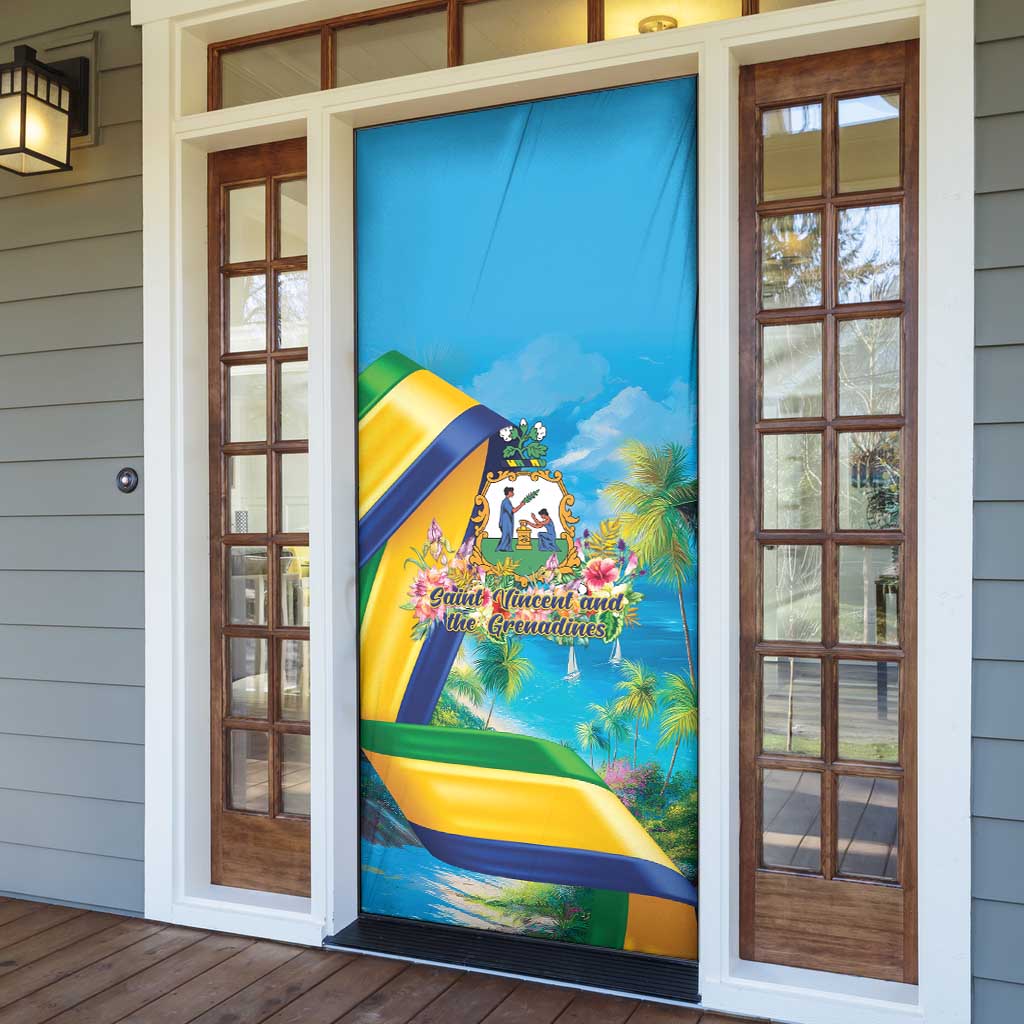 Saint Vincent And The Grenadines Door Cover 46 Years Of Independence - Wonder Print Shop