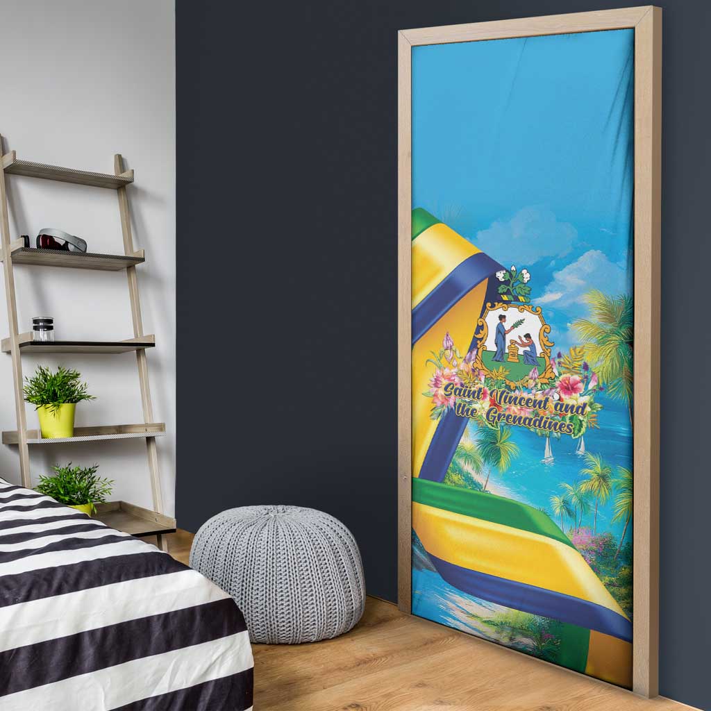 Saint Vincent And The Grenadines Door Cover 46 Years Of Independence - Wonder Print Shop