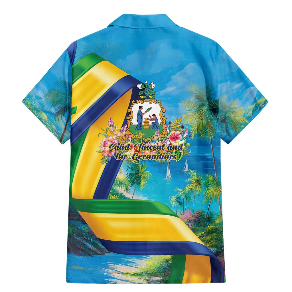 Saint Vincent And The Grenadines Family Matching Mermaid Dress and Hawaiian Shirt 46 Years Of Independence - Wonder Print Shop