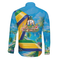 Saint Vincent And The Grenadines Family Matching Off The Shoulder Long Sleeve Dress and Hawaiian Shirt 46 Years Of Independence - Wonder Print Shop
