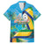 Saint Vincent And The Grenadines Family Matching Off Shoulder Maxi Dress and Hawaiian Shirt 46 Years Of Independence - Wonder Print Shop