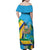 Saint Vincent And The Grenadines Family Matching Off Shoulder Maxi Dress and Hawaiian Shirt 46 Years Of Independence - Wonder Print Shop