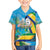 Saint Vincent And The Grenadines Family Matching Off Shoulder Short Dress and Hawaiian Shirt 46 Years Of Independence - Wonder Print Shop