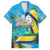 Saint Vincent And The Grenadines Family Matching Short Sleeve Bodycon Dress and Hawaiian Shirt 46 Years Of Independence - Wonder Print Shop