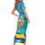 Saint Vincent And The Grenadines Family Matching Short Sleeve Bodycon Dress and Hawaiian Shirt 46 Years Of Independence - Wonder Print Shop