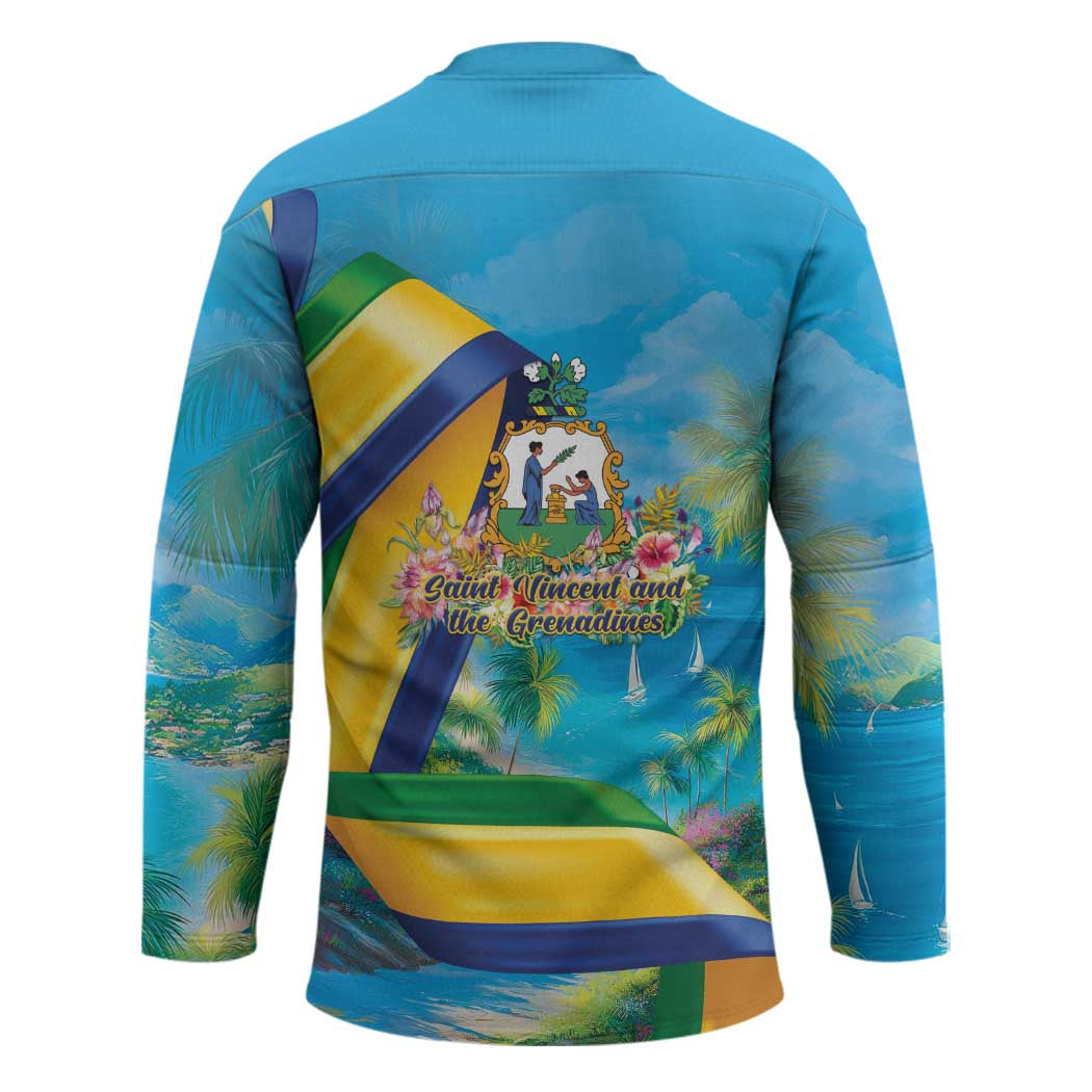 Saint Vincent And The Grenadines Hockey Jersey 46 Years Of Independence - Wonder Print Shop