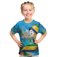Saint Vincent And The Grenadines Kid T Shirt 46 Years Of Independence - Wonder Print Shop