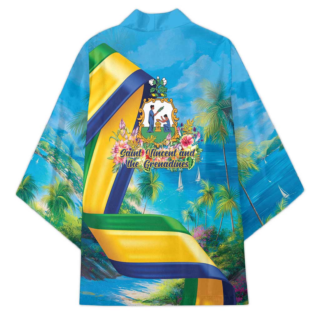 Saint Vincent And The Grenadines Kimono 46 Years Of Independence - Wonder Print Shop
