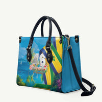 Saint Vincent And The Grenadines Leather Bag 46 Years Of Independence - Wonder Print Shop
