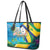 Saint Vincent And The Grenadines Leather Tote Bag 46 Years Of Independence - Wonder Print Shop