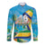 Saint Vincent And The Grenadines Long Sleeve Button Shirt 46 Years Of Independence - Wonder Print Shop