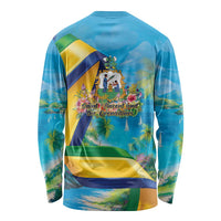 Saint Vincent And The Grenadines Long Sleeve Shirt 46 Years Of Independence - Wonder Print Shop