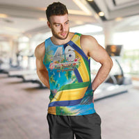 Saint Vincent And The Grenadines Men Tank Top 46 Years Of Independence - Wonder Print Shop