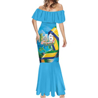 Saint Vincent And The Grenadines Mermaid Dress 46 Years Of Independence - Wonder Print Shop