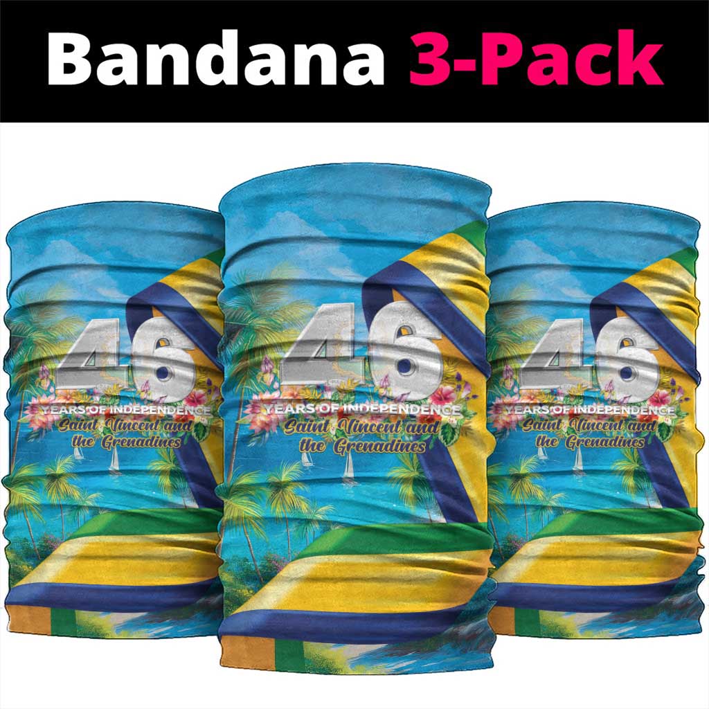 Saint Vincent And The Grenadines Neck Gaiter 46 Years Of Independence LT05