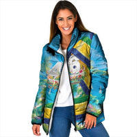Saint Vincent And The Grenadines Padded Jacket 46 Years Of Independence - Wonder Print Shop