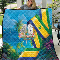 Saint Vincent And The Grenadines Quilt 46 Years Of Independence - Wonder Print Shop