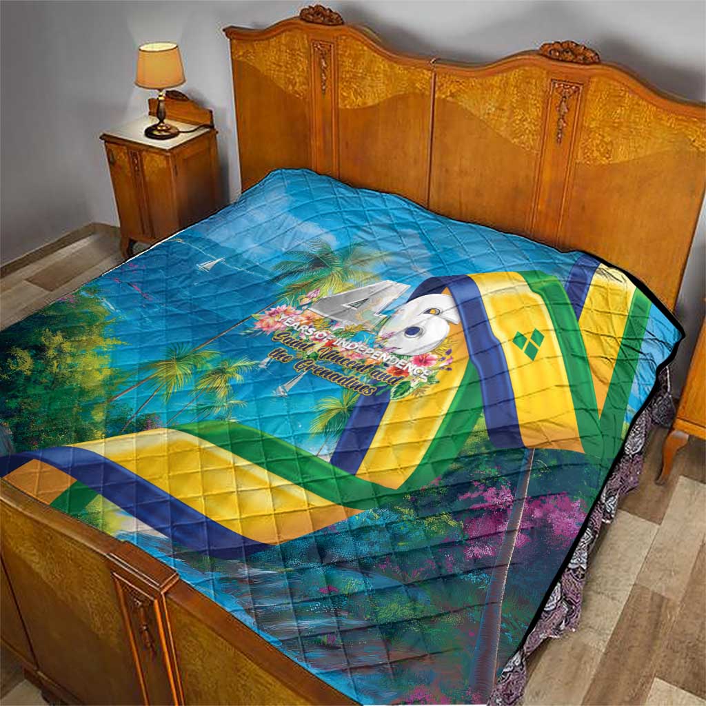 Saint Vincent And The Grenadines Quilt 46 Years Of Independence - Wonder Print Shop