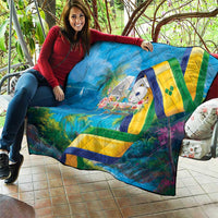 Saint Vincent And The Grenadines Quilt 46 Years Of Independence - Wonder Print Shop