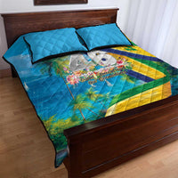 Saint Vincent And The Grenadines Quilt Bed Set 46 Years Of Independence - Wonder Print Shop