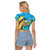 Saint Vincent And The Grenadines Raglan Cropped T Shirt 46 Years Of Independence - Wonder Print Shop