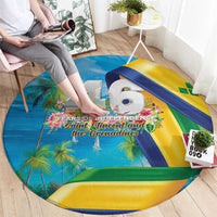 Saint Vincent And The Grenadines Round Carpet 46 Years Of Independence - Wonder Print Shop