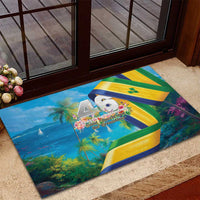 Saint Vincent And The Grenadines Rubber Doormat 46 Years Of Independence - Wonder Print Shop