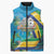 Saint Vincent And The Grenadines Sleeveless Puffer Jacket 46 Years Of Independence - Wonder Print Shop