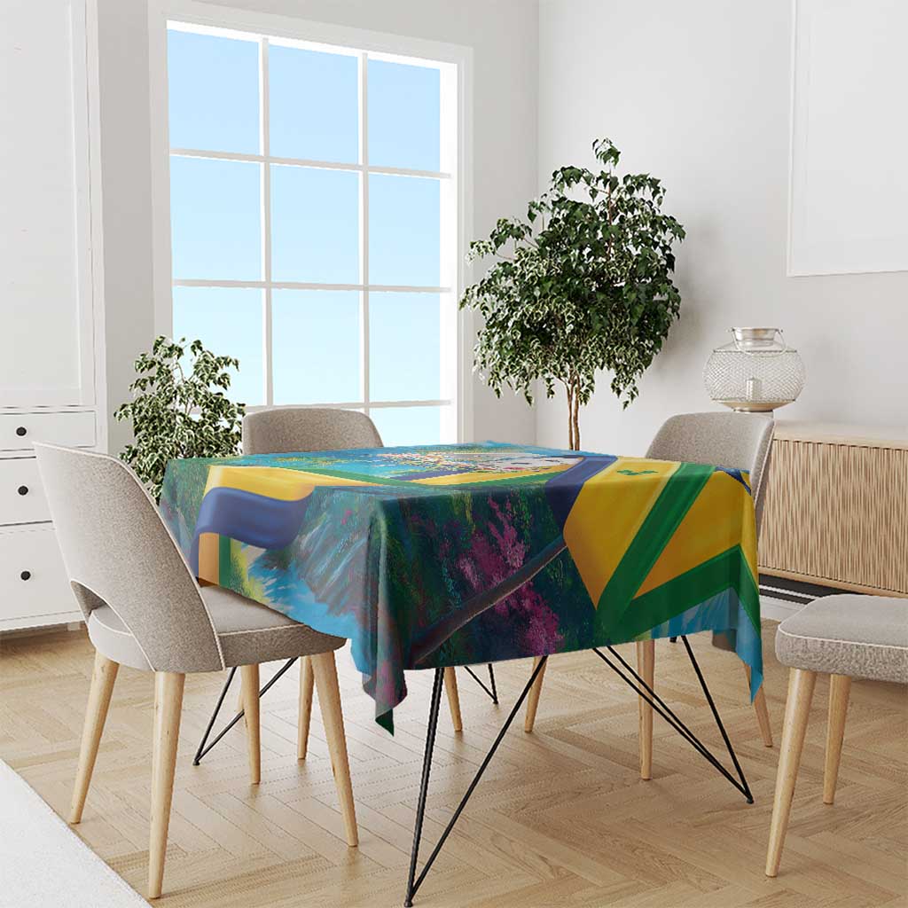 Saint Vincent And The Grenadines Tablecloth 46 Years Of Independence - Wonder Print Shop
