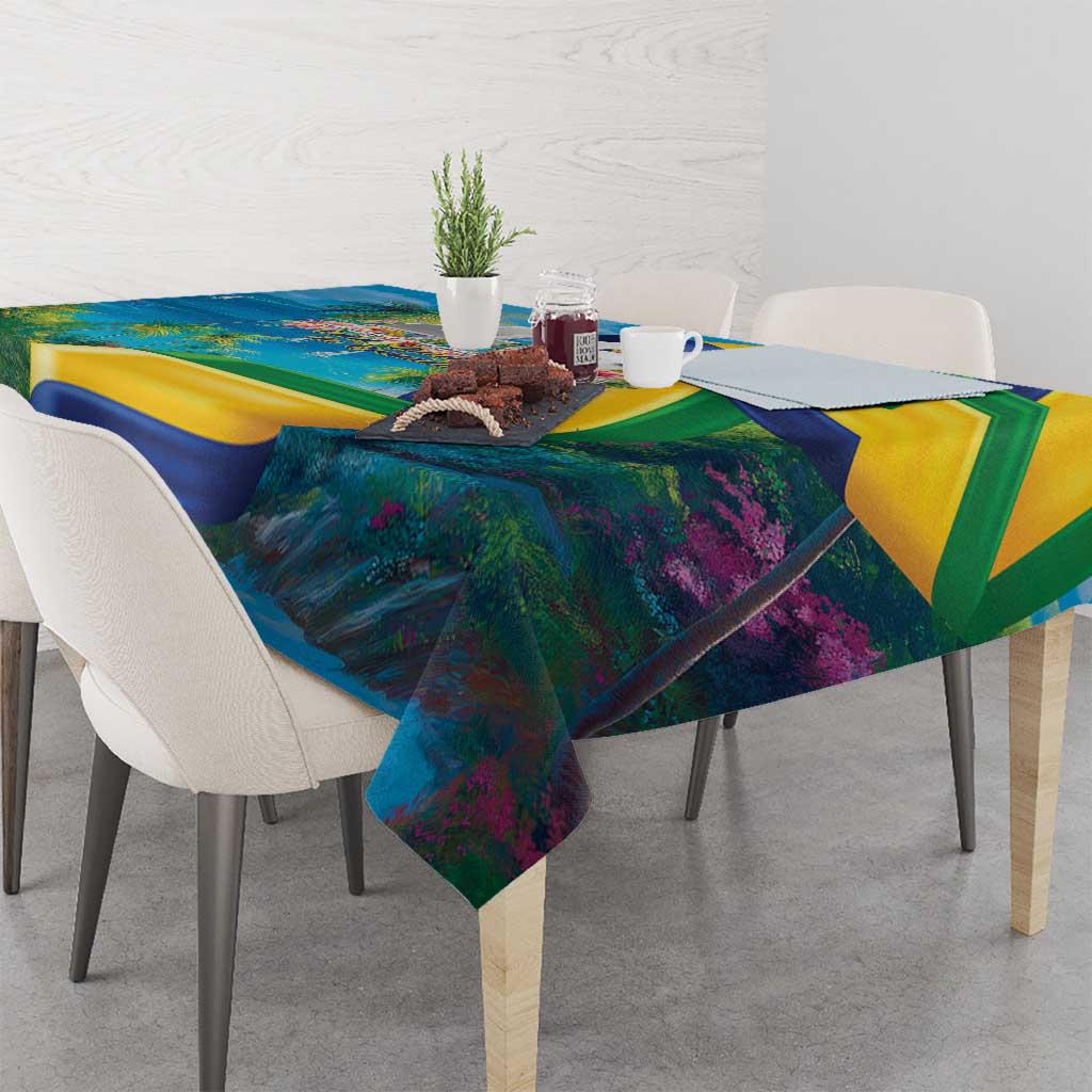 Saint Vincent And The Grenadines Tablecloth 46 Years Of Independence - Wonder Print Shop