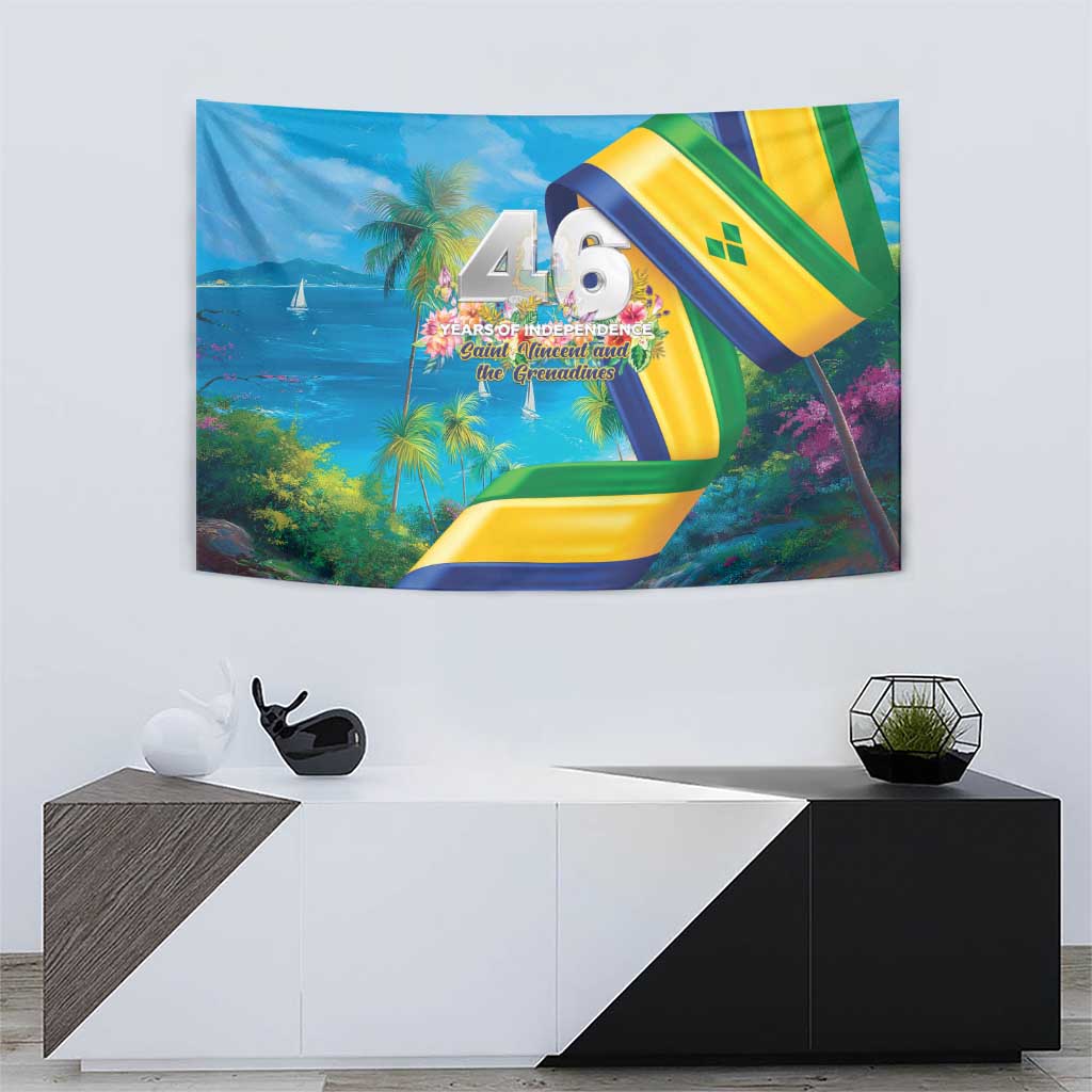 Saint Vincent And The Grenadines Tapestry 46 Years Of Independence - Wonder Print Shop