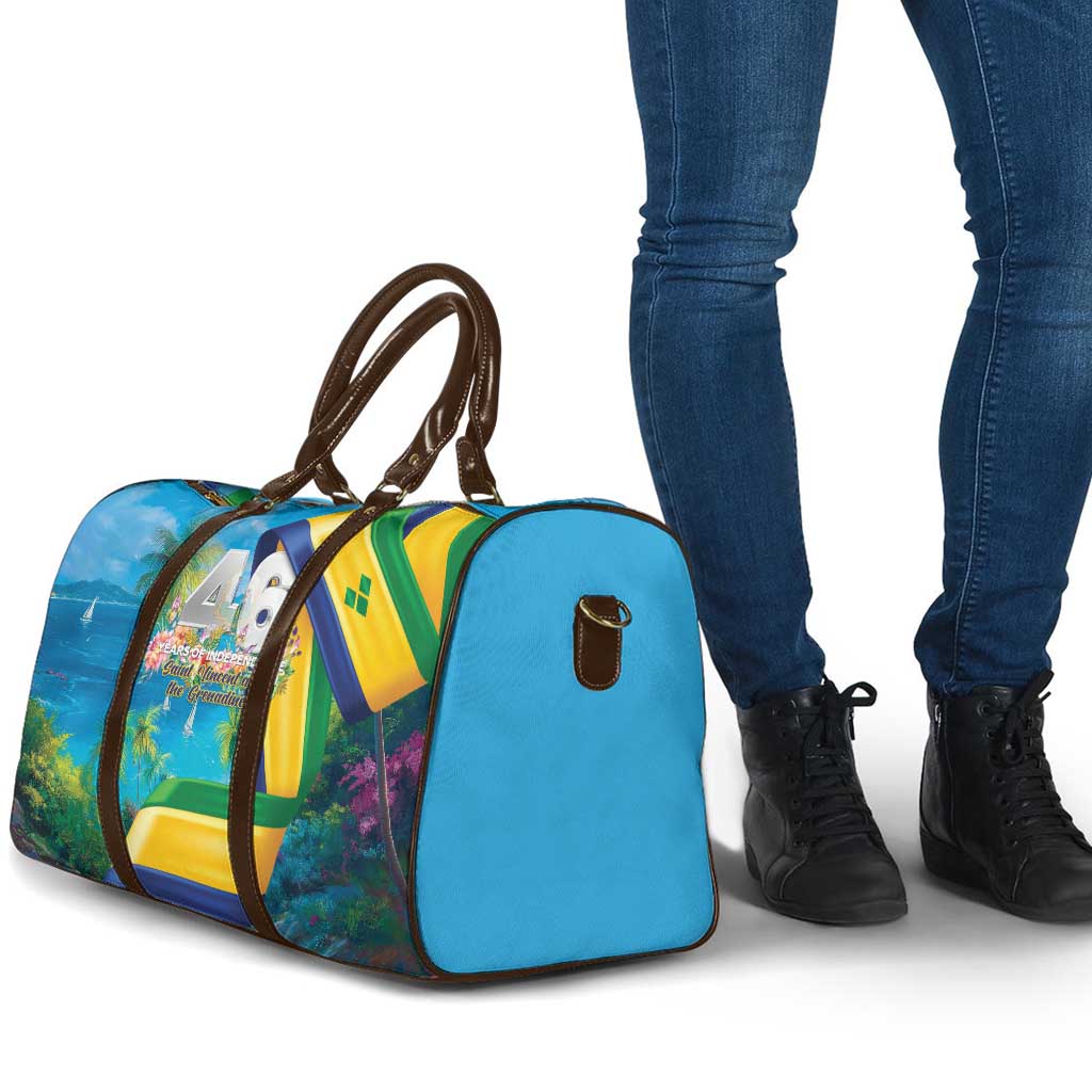 Saint Vincent And The Grenadines Travel Bag 46 Years Of Independence - Wonder Print Shop