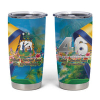 Saint Vincent And The Grenadines Tumbler Cup 46 Years Of Independence - Wonder Print Shop
