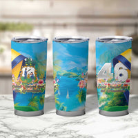 Saint Vincent And The Grenadines Tumbler Cup 46 Years Of Independence - Wonder Print Shop