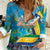 Saint Vincent And The Grenadines Women Casual Shirt 46 Years Of Independence - Wonder Print Shop