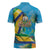 Saint Vincent And The Grenadines Zipper Polo Shirt 46 Years Of Independence - Wonder Print Shop