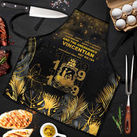 Saint Vincent And The Grenadines 1979 Apron Gold Tropical Leaves And Coat Of Arms - Wonder Print Shop