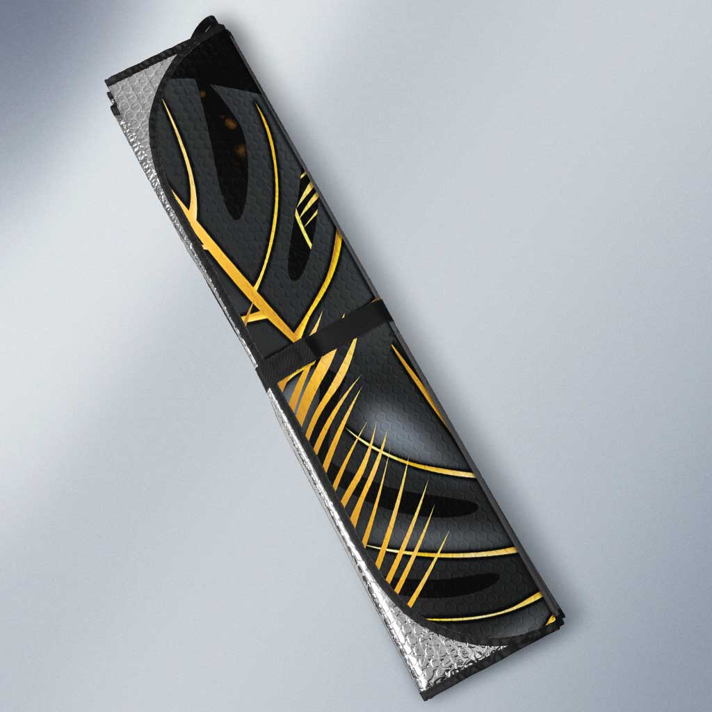 Saint Vincent And The Grenadines 1979 Auto Sun Shade Gold Tropical Leaves And Coat Of Arms - Wonder Print Shop