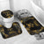 Saint Vincent And The Grenadines 1979 Bathroom Set Gold Tropical Leaves And Coat Of Arms - Wonder Print Shop