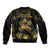 Saint Vincent And The Grenadines 1979 Bomber Jacket Gold Tropical Leaves And Coat Of Arms - Wonder Print Shop