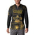 Saint Vincent And The Grenadines 1979 Button Sweatshirt Gold Tropical Leaves And Coat Of Arms - Wonder Print Shop