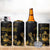 Saint Vincent And The Grenadines 1979 4 in 1 Can Cooler Tumbler Gold Tropical Leaves And Coat Of Arms - Wonder Print Shop
